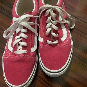 Girls magenta vans lightly used